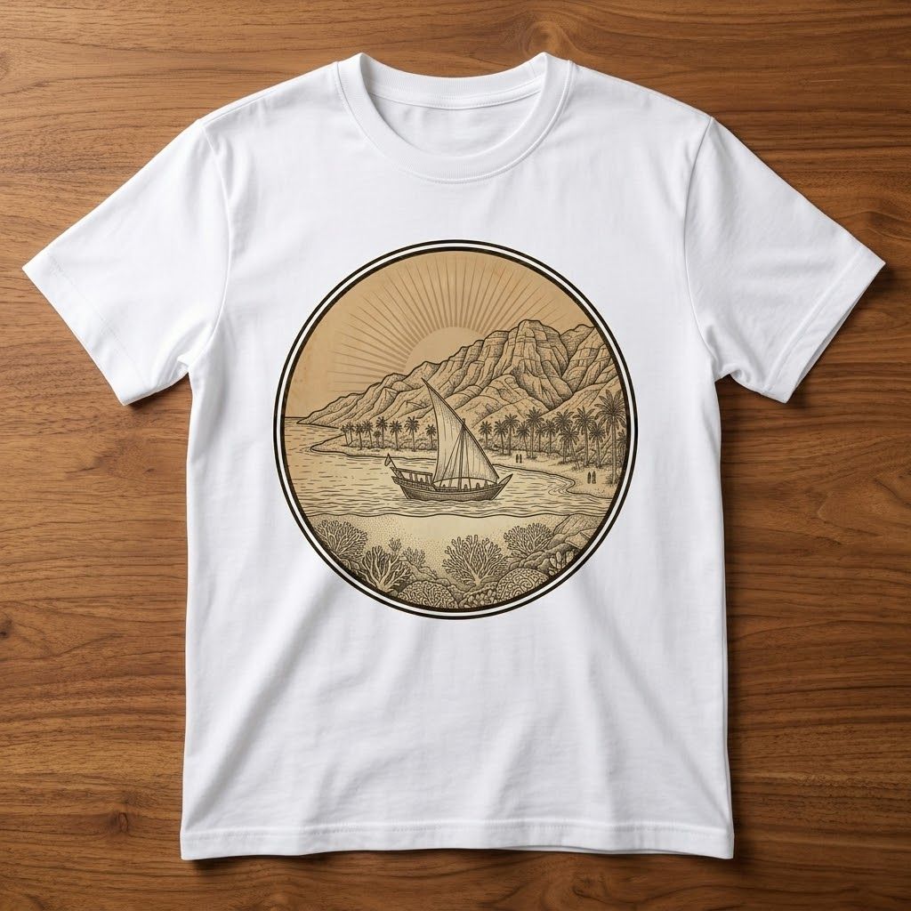 Aqaba T-Shirt – Red Sea Jordan Coast Graphic Tee